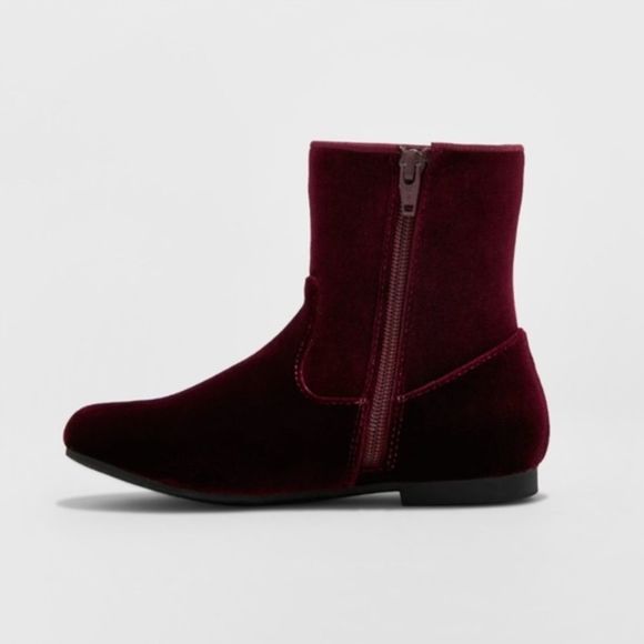 Art Class Paris Velvet Fashion Boots Burgundy New - Picture 3 of 6